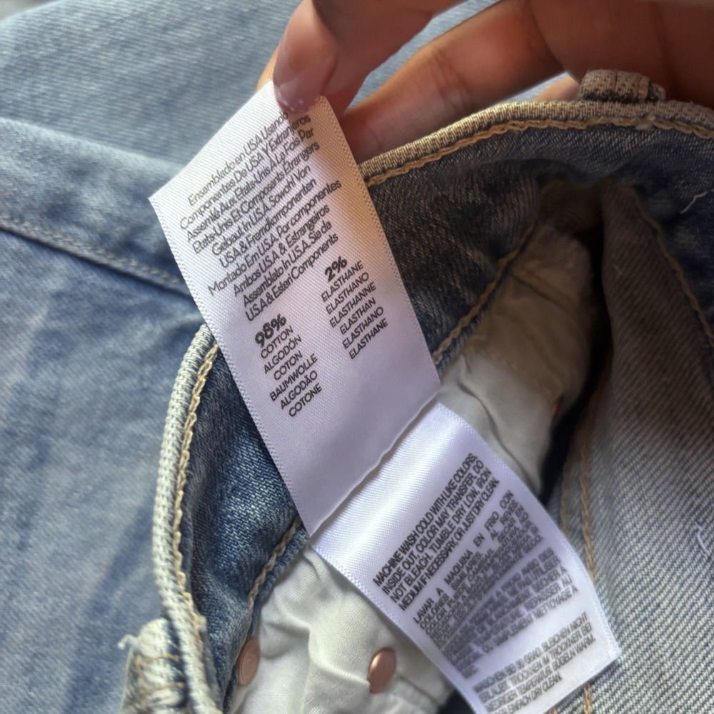 NWOT Mother The Bookie Flood Size 26 Denim Wide Leg Flared Light Wash Blue High - Picture 4 of 9